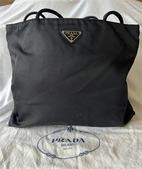 prada nylon tote review|prada nylon shoulder bag black.